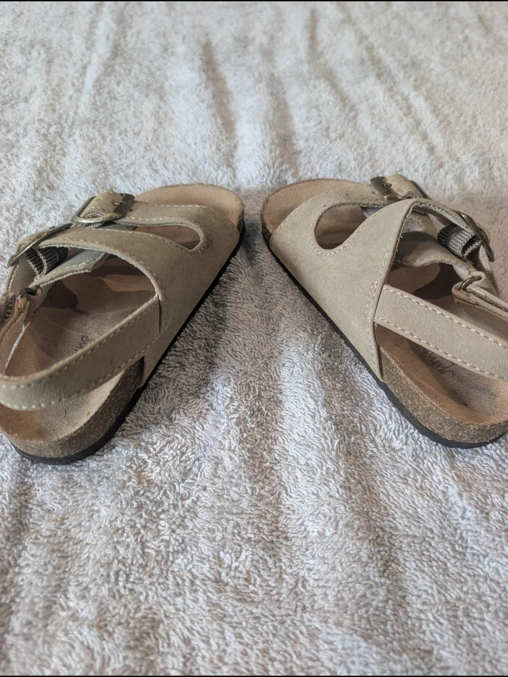 Jumping Beans Toddler Double Buckle Sandals Toddler 7  Tan